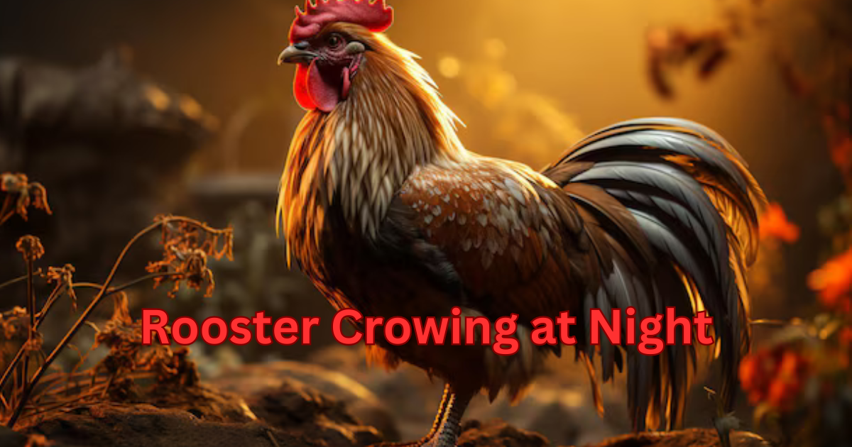 Rooster Crowing at Night